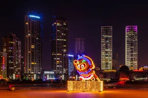 辽宁大连星海湾夜景图片第张