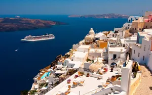 蓝色的爱琴海风景图片第张