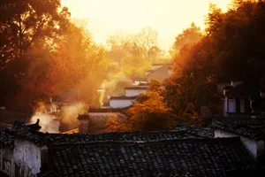 安徽塔川秋色风景图片第张