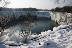 黑龙江镜泊湖冬季风景图片第张