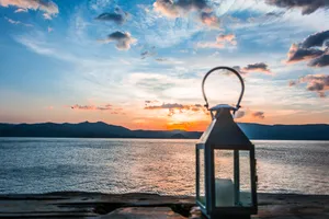 洱海日出风景图片第张