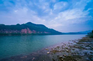 傍晚的嘉陵江风景图片第张