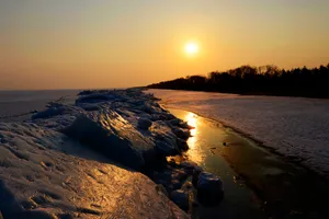 黑龙江兴凯湖冰原风景图片第张