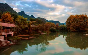 贵州贵阳十里河滩风景图片第张