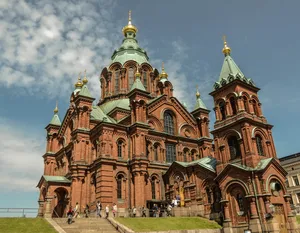 芬兰赫尔辛基乌斯别斯基东正教教堂建筑风景图片第张