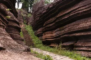 湖南古丈红石林风景图片第张