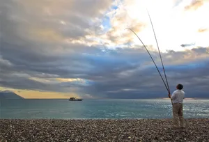 蔚蓝的七星潭海湾图片第张