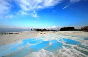 壮观的棉花堡温泉图片第张