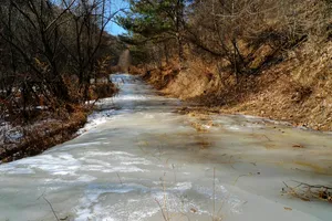 陕西宝鸡冻山风景图片第张