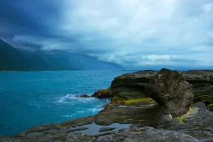 中国台湾海边岩石风景图片第张