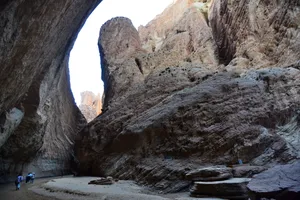 新疆天山库车大峡谷砂岩地貌风景图片第张