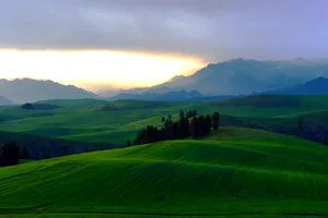 新疆奇台江布拉克风景图片第张