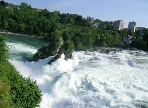 瑞士莱茵瀑布风景图片第张