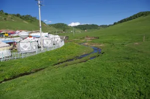陕西宝鸡关山草原风景图片第张