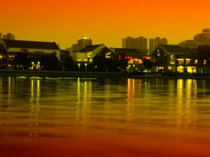江苏苏州金鸡湖夜景图片第张