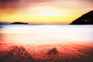 彩色晚霞唯美风景图片_1
