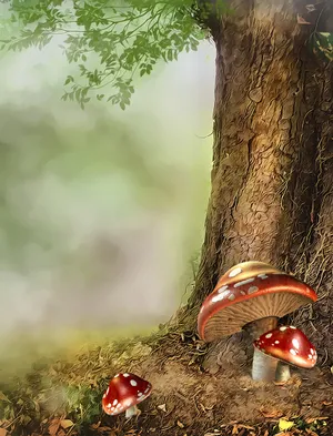高清梦幻树林图片