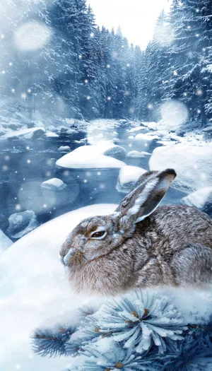 唯美雪景图片_1