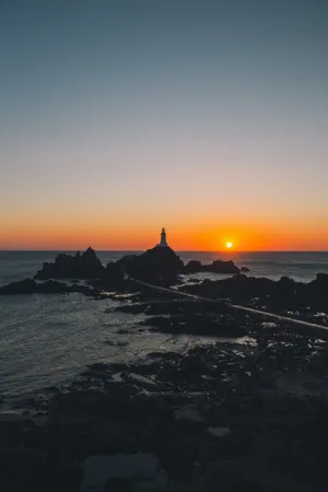 海上夕阳唯美图片第1张