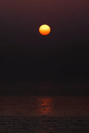 海上落日夕阳图片第1张