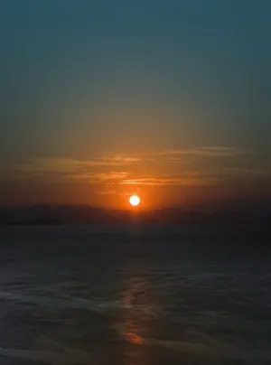 日落风景手机背景图片
