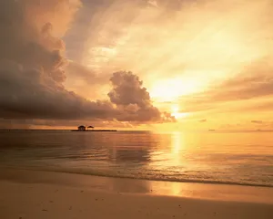 海边的夕阳图片第1张