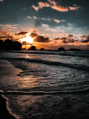 海上日出自然风景图片素材