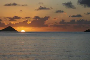 海上日出景色摄影图片