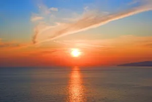 大海日出图片