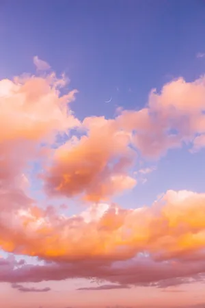 唯美天空朝霞云彩图片_1