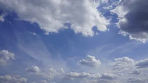 夏季天空白云景观图片
