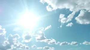 阳光白云图片素材