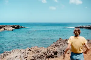 唯美蓝色大海风光图片_1