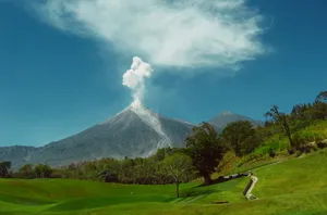 危地马拉火山喷发图片_1