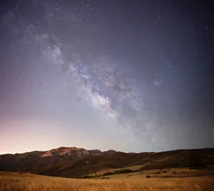 璀璨夜晚星空图片_1