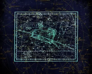 摩羯座星座连线图第1张