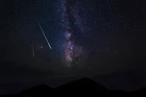 夜晚天空繁星图片