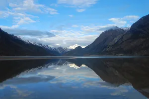 然乌湖图片