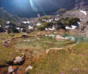 奥地利高山湖泊图片