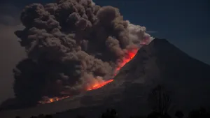 壮观的火山爆发图片_5
