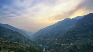 尼泊尔喜马拉雅山风景图片_2