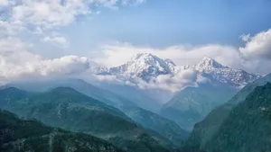 尼泊尔喜马拉雅山风景图片_3