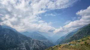 尼泊尔喜马拉雅山风景图片_5