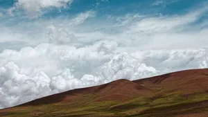 格尔木的蓝天白云风景_4