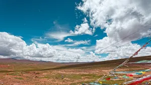 格尔木的蓝天白云风景_7