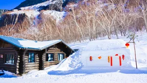 长白山雪景风景图片_3