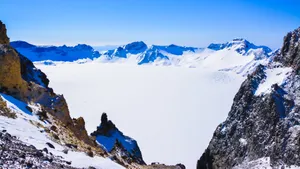 长白山雪景风景图片_5