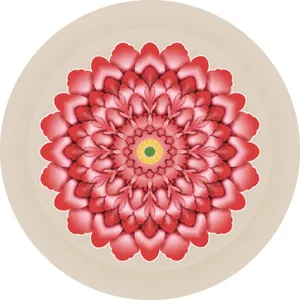 红色团花图片