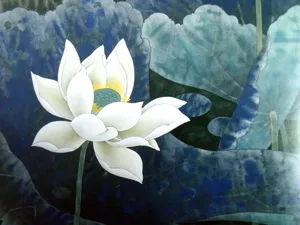 工笔画荷花图片_1