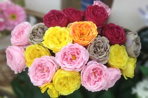 多彩玫瑰花束图片_1